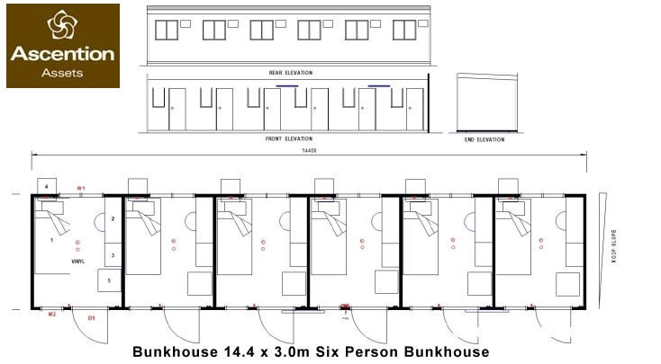 Bunkhouse - Donga Floor Plan